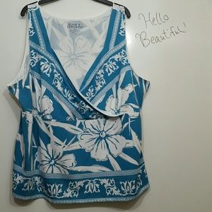 Jessica London plus size 30/32 floral top